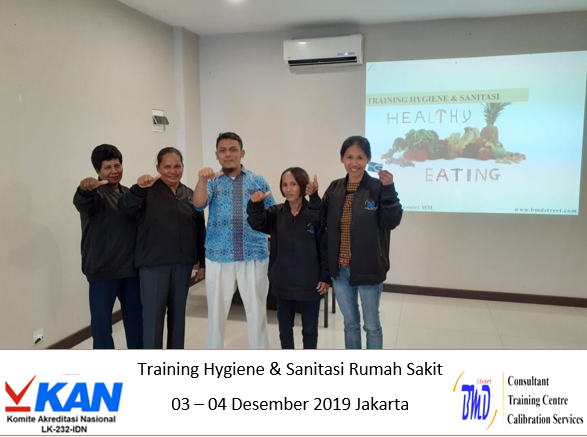 Training Hygiene Sanitasi Rumah Sakit (3-4 Desember 2019, Jakarta)