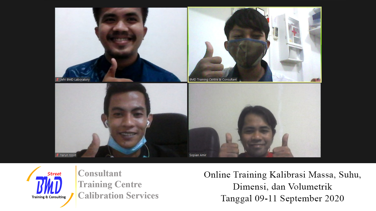 Online Training Kalibrasi MSDV (09-11 September 2020)