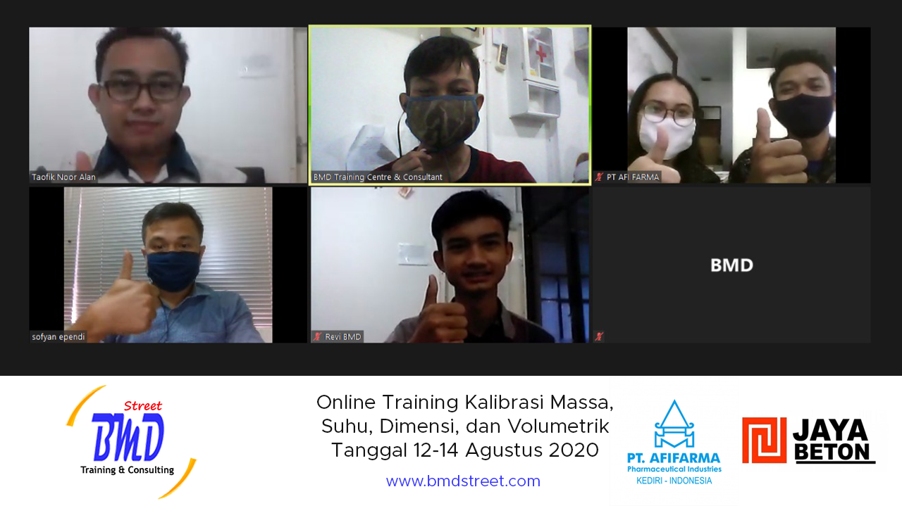 Online Training Kalibrasi MSDV (12-14 Agustus 2020)