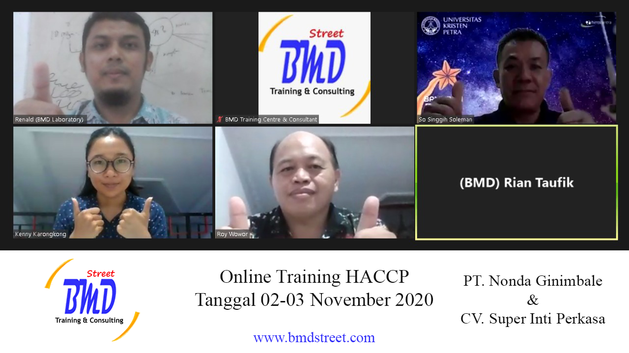 Online Training HACCP (02-03 November 2020)