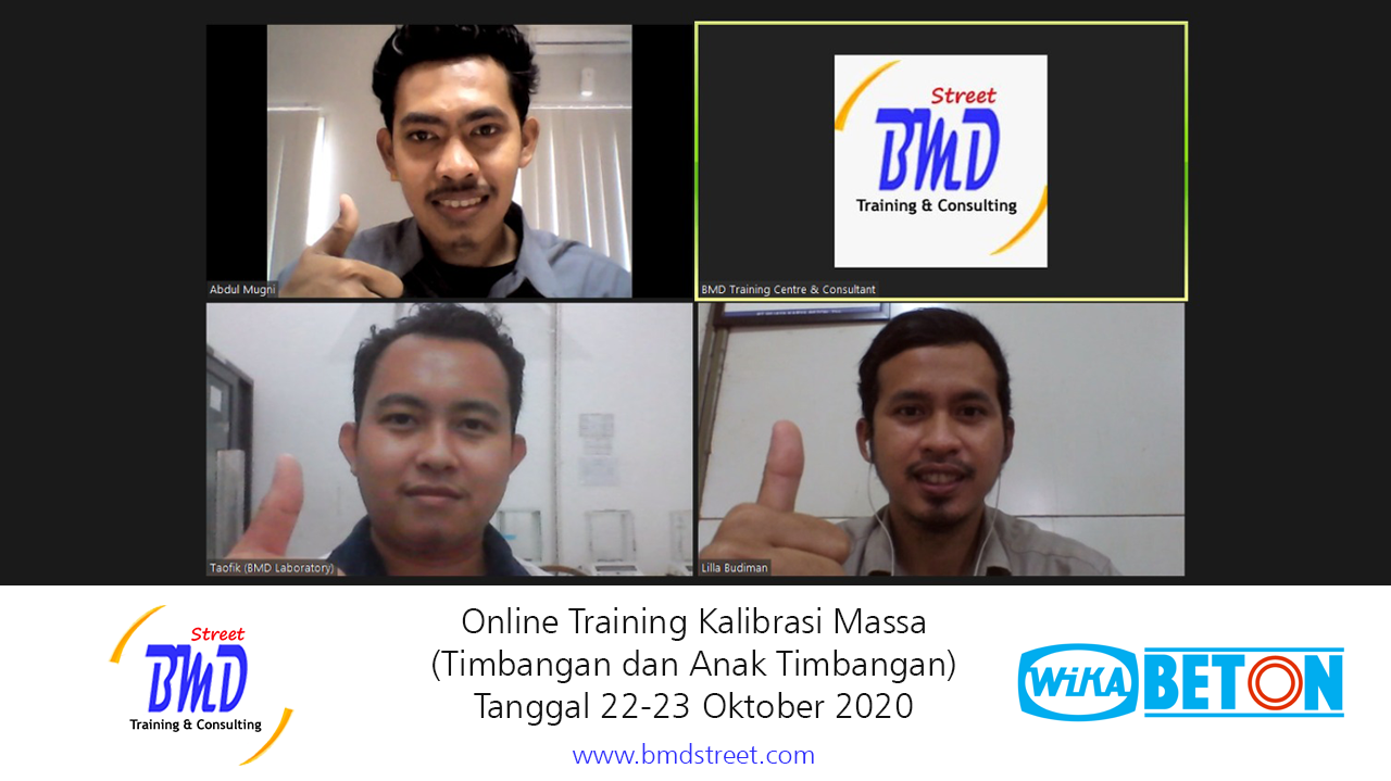 Online Training Kalibrasi Massa (Timbangan dan Anak Timbangan) (22-23 Oktober 2020)