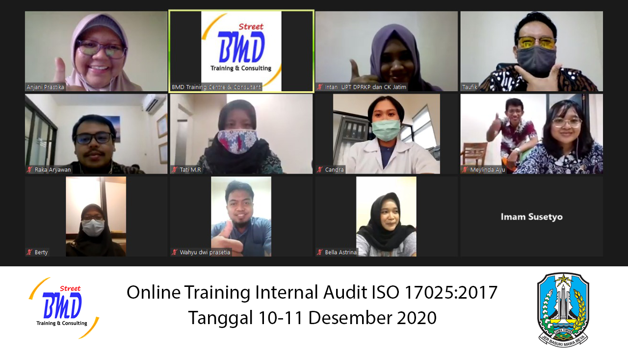 Online Training Internal Audit ISO 17025:2017 (10-11 Desember 2020)
